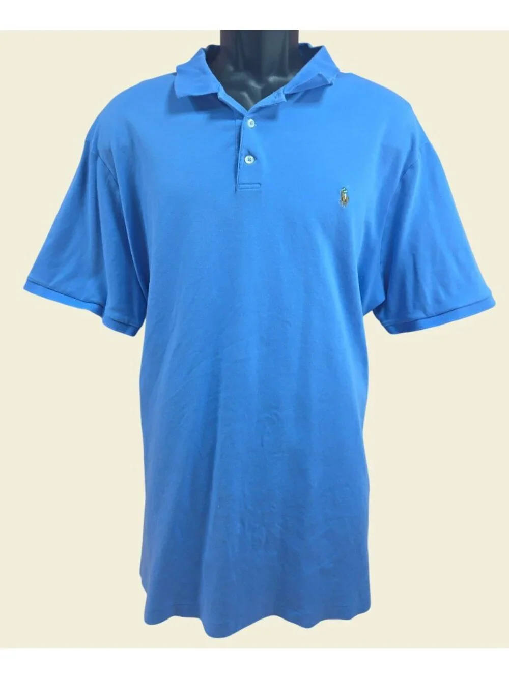 Polo Ralph Lauren Mens Blue Classic Fit Polo Shirt 2XL